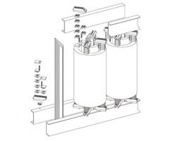 Sistemi di fissaggio e isolamento per bobine dei trasformatori - serie 50